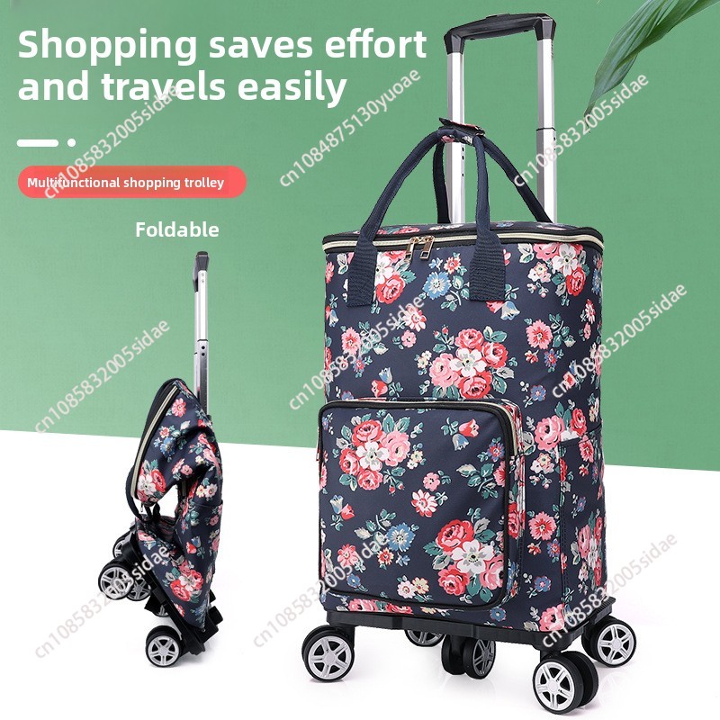 Pull Cart Fold - جديد عربة بقالة القصدير احباط العزل