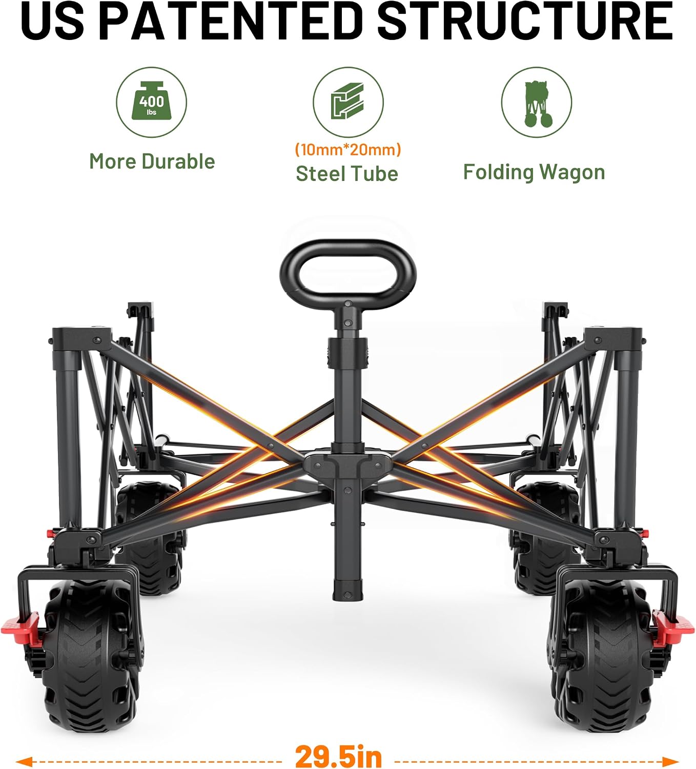 عربة نقل عريضة للغاية وقوية ال - مراجعة Pull Cart Fold وسعره
